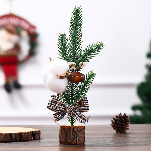 Decoración Navideña Para Ventana, Miniárbol, Regalos De Escr