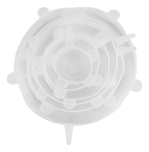 Cubierta Para Microondas, 6 Unidades, Reutilizable, Transpar