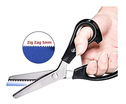 Tijera Grande Corte Zigzag Zig Zag 21,5cm Para Telas Sastre