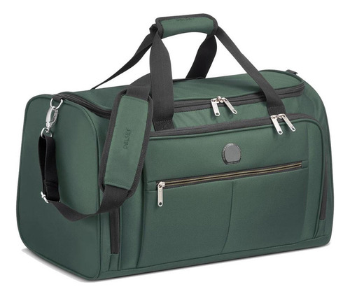 Bolso De Viaje 50 Cm. Apto Cabina Delsey Pin Up Color Verde Green