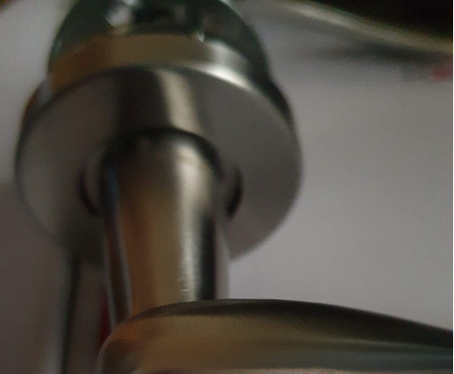 Imagen 2 de 7 de Manija Doble Balancin Hafele 903.91.686 Mod.hl14 Inox.mate