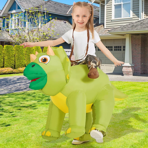 Goosh Disfraz De Dinosaurio Inflable Disfraz De Triceratops