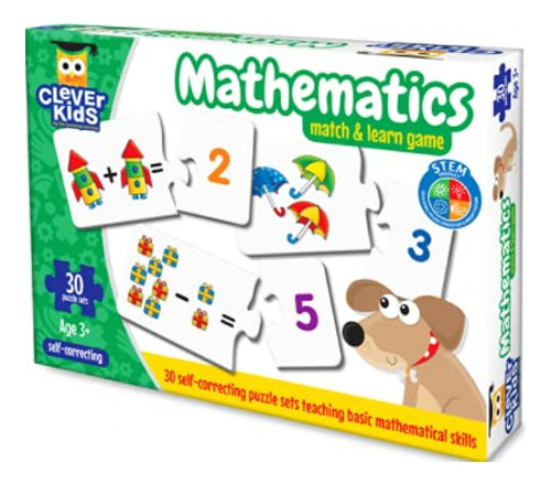 Clever Kids Mathematics Match And Learn 30 Juegos De Rompeca