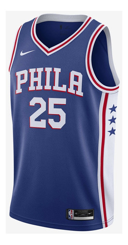 Camiseta Nike Philadelfia 76ers Nba Xxl #25 Simmons