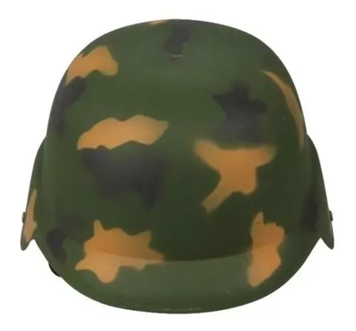 Conjunto de disfraz de soldado del ejército de camuflaje con casco de  combate con cinturón de bala, Camo