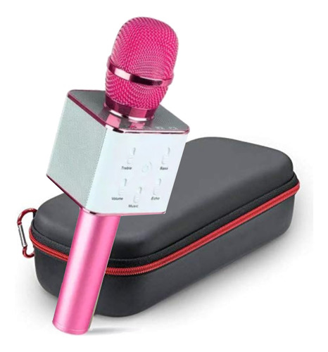 Micrófono Karaoke Q7 Parlante Inalambrico Bluetooth Sd