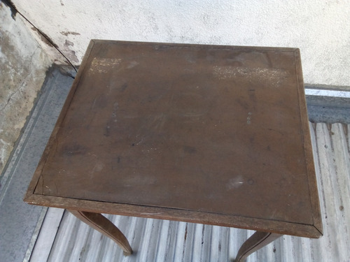 1/2-antigua Mesa Mesita Bar Provenzal Roble 60 X 50 X 78 Alt (Usado)