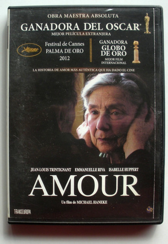 Dvd - Amour - Trintignant - Haneke - Isabelle Huppert