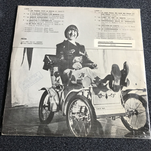 Carlitos Bala Vinilo Promo Un Gestito De Idea Exc Est Estándar (Usado)