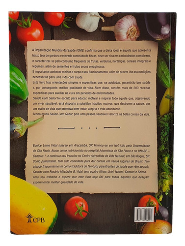 Livro Saúde Com Sabor Receitas Para Uma Vida Saudável (Usado)
