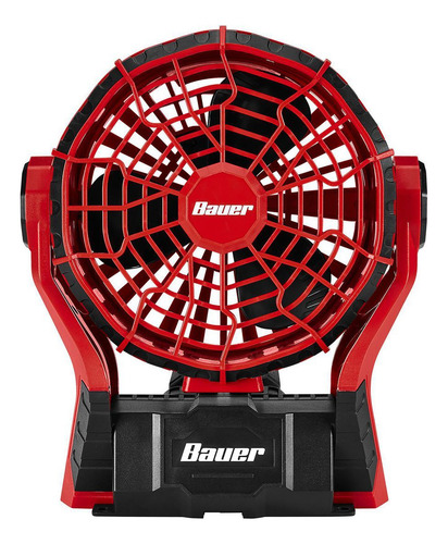 Bauer Ventilador Inalámbrico 20v/120v Dual Power 56268 Cantidad De Aspas 3 Estructura Rojo Aspas Negras Diámetro 7.5 Material De Las Aspas Plástico