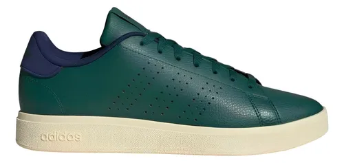 Vista lateral direita do tênis adidas Advantage Base 2.0 na cor verde