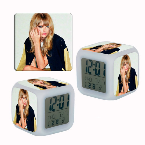 Reloj Despertador Personalizado Taylor Swift
