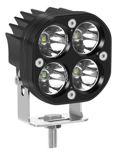 Faro Led 40w Metalico 4 Led 12/24v Auto Moto Camion Bus