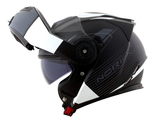 Capacete Norisk Route Ff345 Articulado Motion Preto