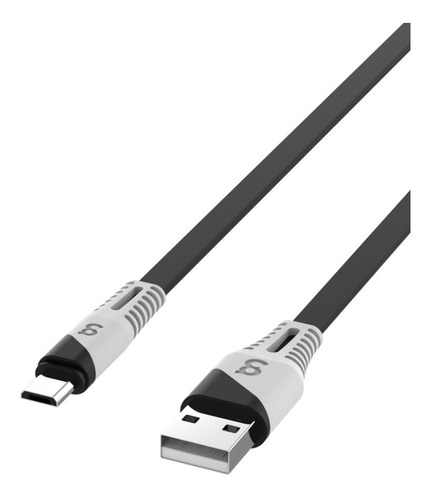 Gowin Cargador Cable 1 Metro Usb a Tipo C Carga Y Sincroniza Uso Rudo Carga Celulares Color Negro