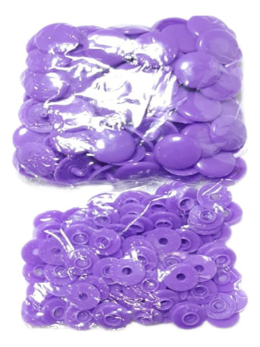Broche Plástico 13/15 X 100 Unidades Mas Matriz 13/15 Violeta