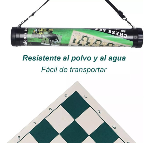 Ajedrez Profesional De Plegable Portátil Carga Barriles