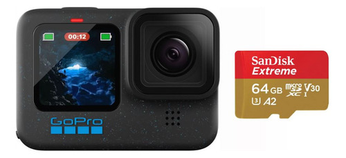 Cámara Gopro Hero 12black 5.3k Estabilizador + Memoria 64gb 