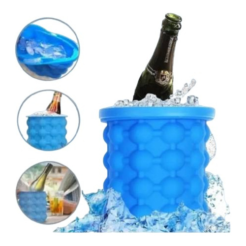 Cubeta Para Hacer Hielo Silicona Contenedor Hielo Ice Genie