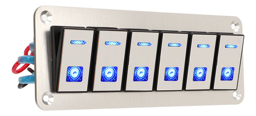 Panel Basculante De 12 V, 24 V, 6 Bandas, Led Azul, Impermea