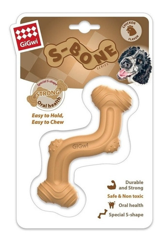 Juguete Gigwi Hueso Super Resistente Sabor S-bone Perros M