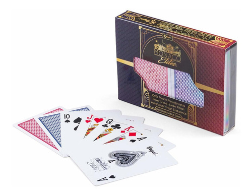 Regal Games Monaco Elite 100% Plástico Premium Impermeable T