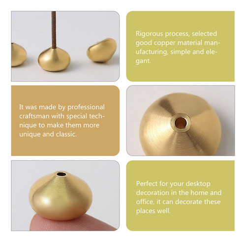 Minisoportes Decorativos De Cobre Para Quemar, 8 Unidades, E