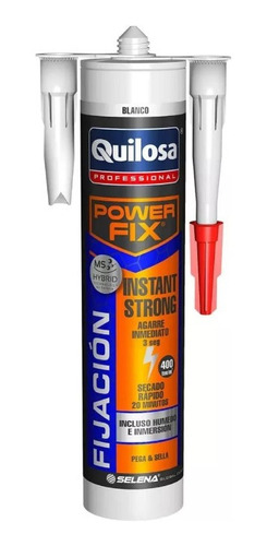 Adhesivo Power Fix Agarre Inmediato 3 Segundos Quilosa 430g