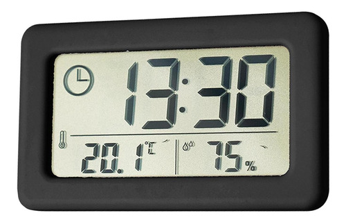 Relógio Digital De Parede Temperatura Mudo Monitor Lcd De