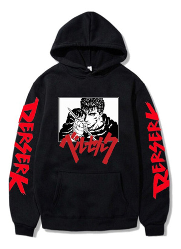 Ct Sudaderas Con Capucha Anime Berserk Guts Cómodas Con