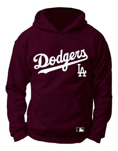 Sudadera Dodgers De Los Angeles Béisbol Baseball Guinda