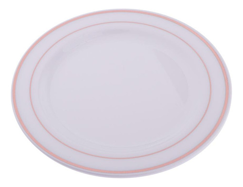Plato De Plástico Desechable Oro Rosa