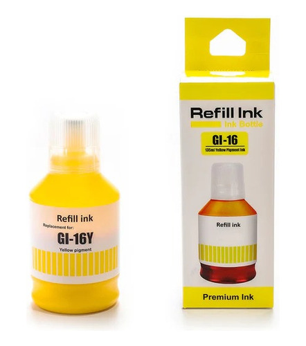 Tinta Gi-16y Amarillo Compatible Con Maxify Gx7010 Gx6010