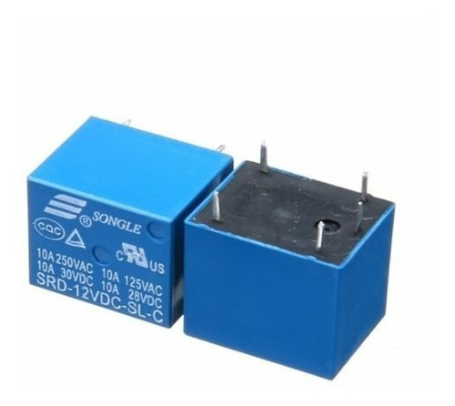 Rele 5 Pines Dc 12v Ac 220v 10a No Nc Arduino Relay Emn