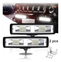 Comprar Par 48w Barra De Leds Luz Faros Auxiliares Fija Luz Blanca