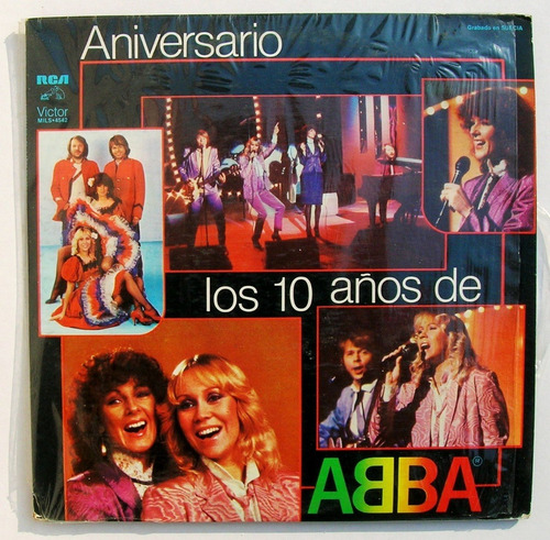 Abba Aniversario, Los 10 Años Disco Lp Vinyl Mexicano 1981