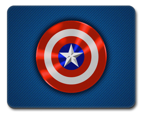 Mouse Pad Gamer - 26 X 20 Cm - Tapete Mouse Pad Marvel - Dc Color Capitan America
