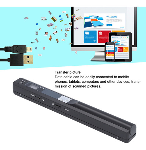 Escáner Portátil Para Documentos A4, Fotos, Imágenes, Recibo