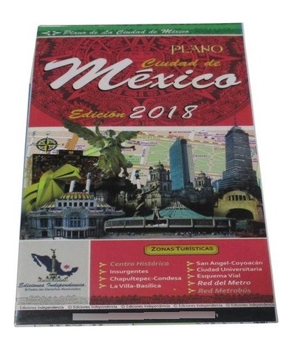 Libro : Mexico City, Mexico, 2018 Edition City Map -... 