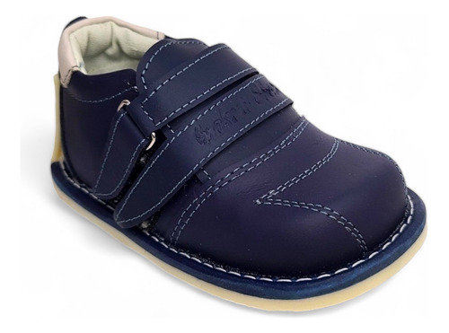 Zapato Pibe Doble Pega Azul Para Niño Bebé