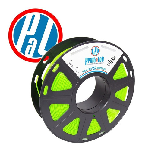 Imagem 3 de 3 de Filamento 3d Pla Printalot 1kg 1,75mm - Amarelo Fluorescente