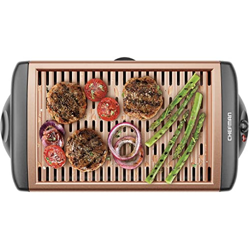 Smokeless Indoor Grill, Nonstick Tabletop Electric Gril...
