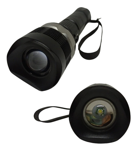 Linterna Táctica De Metal Recargable C/ Zoom Opalux Op-4927n