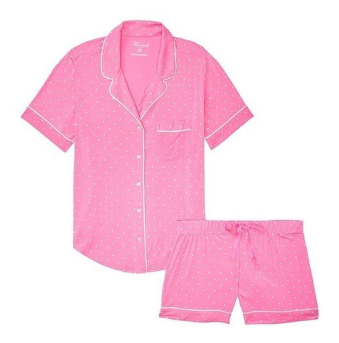 Pijama Mujer Corto Modal Heavenly Rosado Talla M