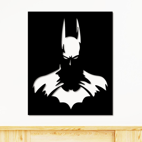 Cuadro Decorativo Batman - Madera Corte Láser