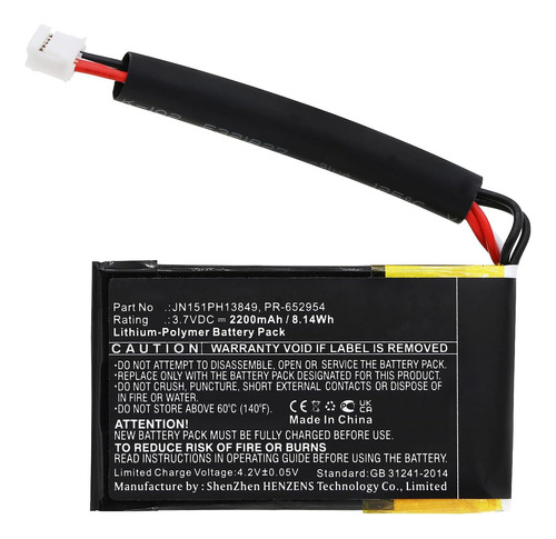 Synergy - Batería Para Altavoz Digital (3,7 V, 2200 Mah) Com
