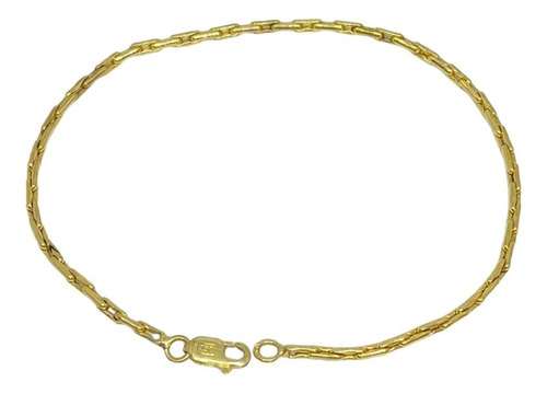 Pulsera Forcet Semirrígida Oro Amarillo 18k 4,8gr 21cm Po549