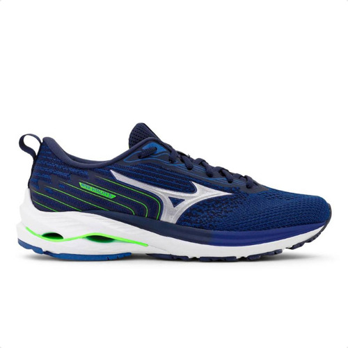 Tênis Mizuno Wave Vitality 5 color azul/verde - adulto 41 BR