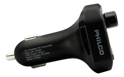 Transmisor Para Auto Bluetooth Fm Con Control Remoto, Philco
